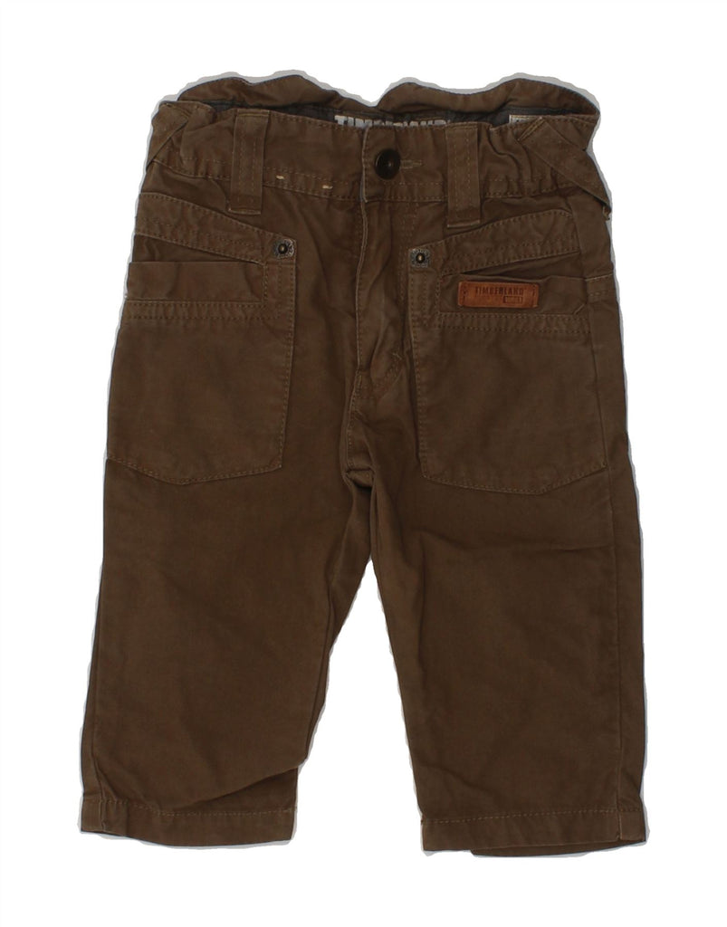 TIMBERLAND Baby Boys Straight Casual Trousers 3-6  W18 L8 Brown Cotton | Vintage Timberland | Thrift | Second-Hand Timberland | Used Clothing | Messina Hembry 