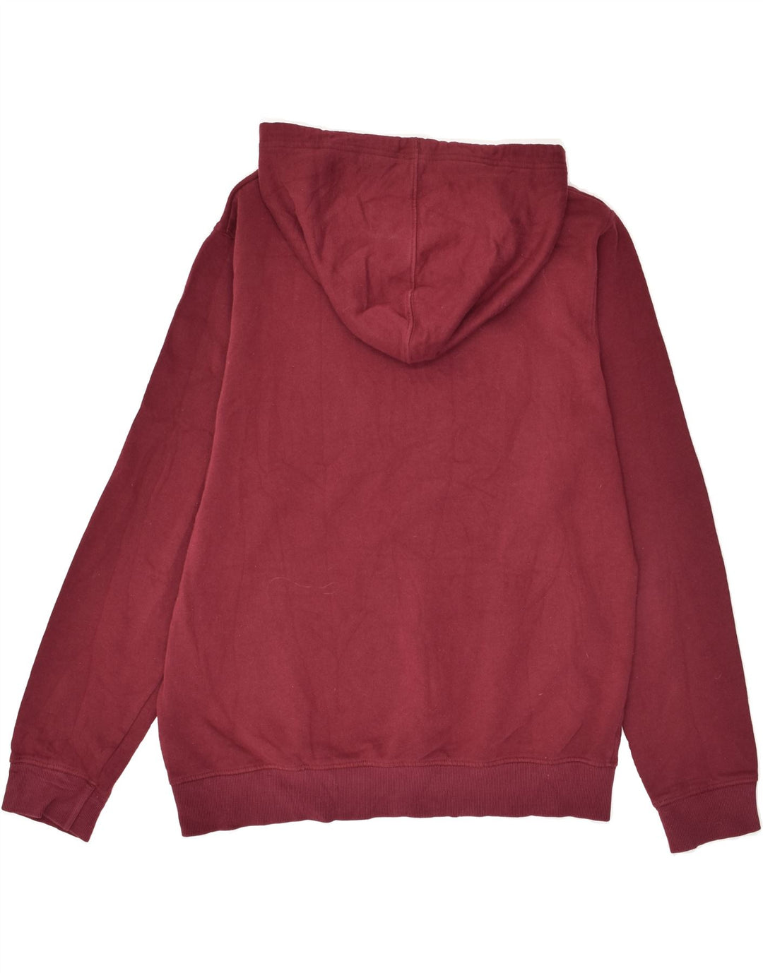 CONVERSE Womens Loose Fit Graphic Hoodie Jumper UK 14 Medium Burgundy | Vintage Converse | Thrift | Second-Hand Converse | Used Clothing | Messina Hembry 
