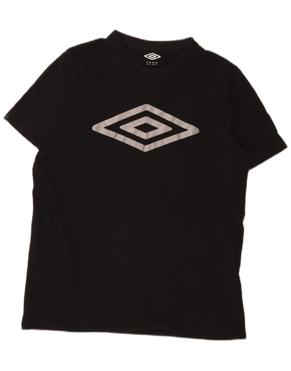 Umbro Mens Graphic T-Shirt Top XL Black Cotton