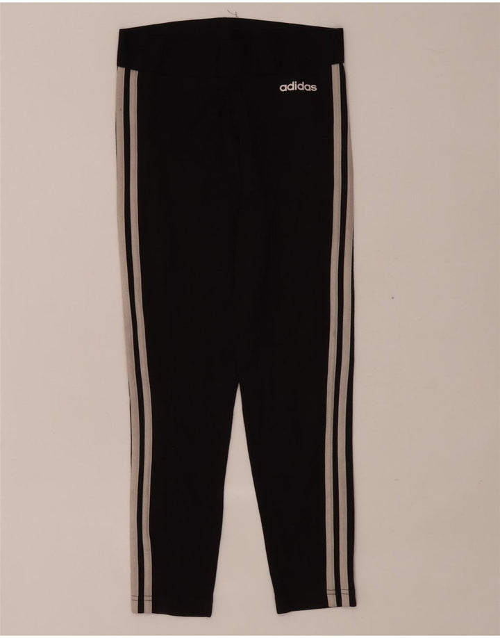 Adidas Womens Leggings UK 8 Small Black Cotton
