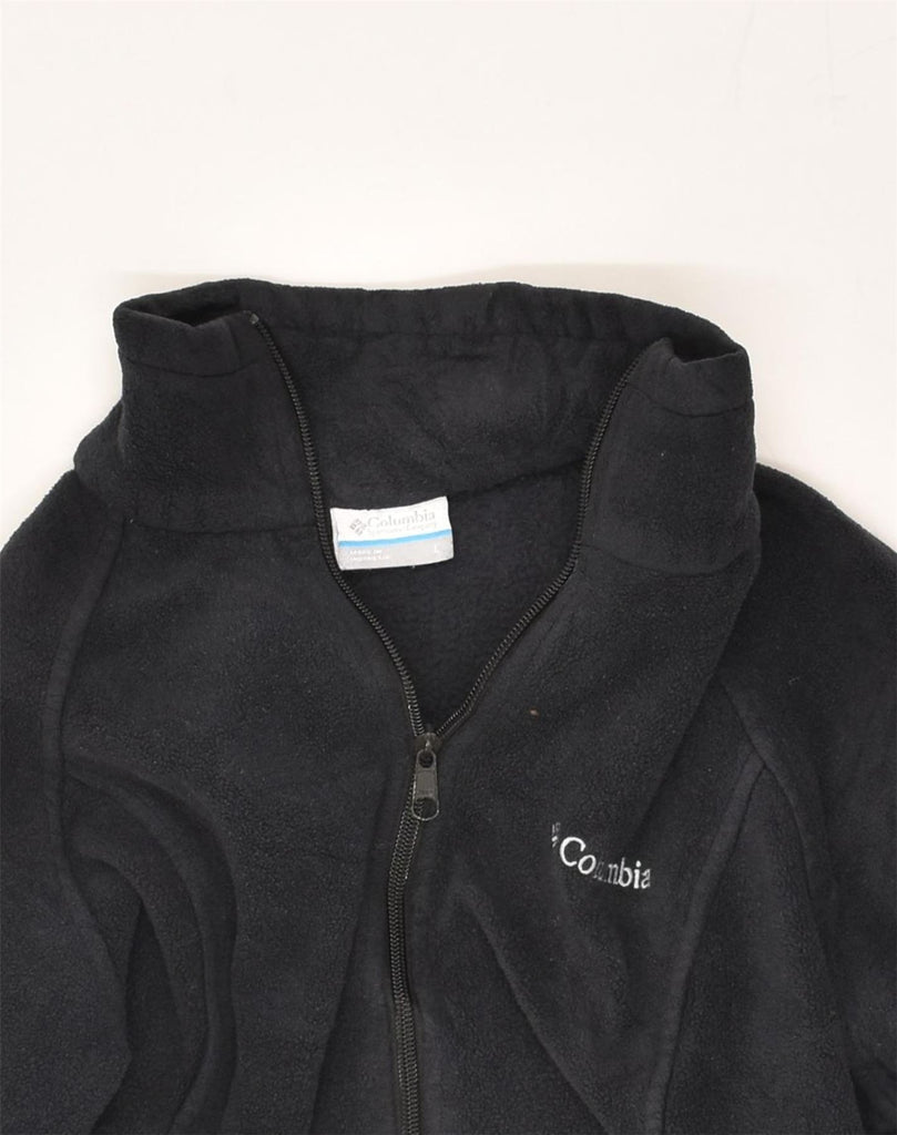 COLUMBIA Womens Fleece Jacket UK 16 Large Black Polyester | Vintage Columbia | Thrift | Second-Hand Columbia | Used Clothing | Messina Hembry 