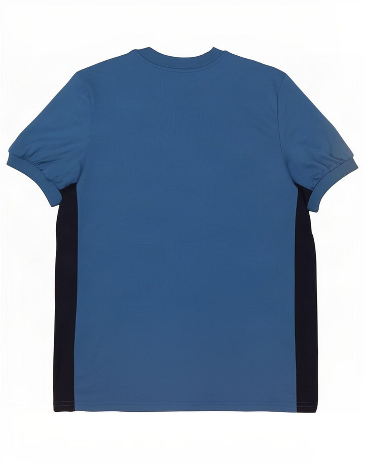 Nike Womens T-Shirt Top US 4/6 Small Blue Colourblock Polyester