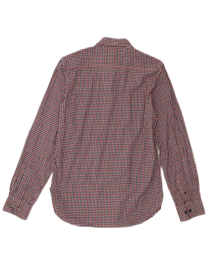 French Connection Mens Shirt Small Multicoloured Gingham Cotton
