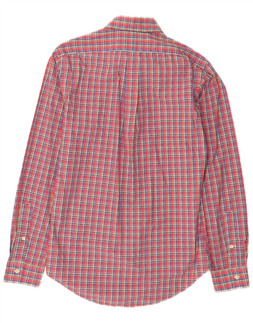 Ralph Lauren Mens Slim Fit Shirt Small Red Check Cotton