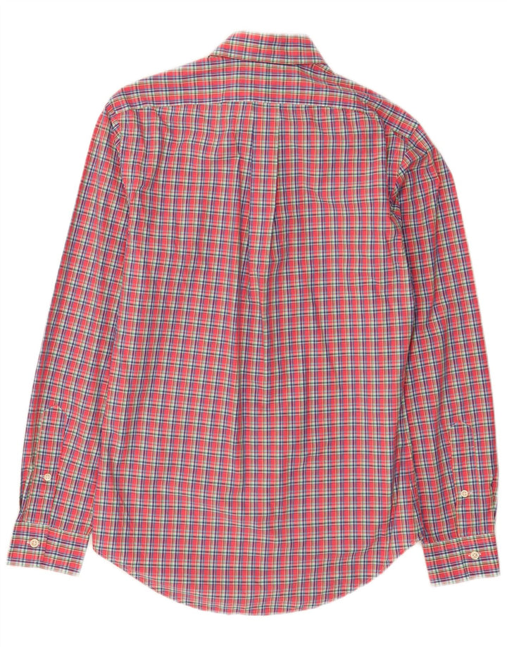 Ralph Lauren Mens Slim Fit Shirt Small Red Check Cotton