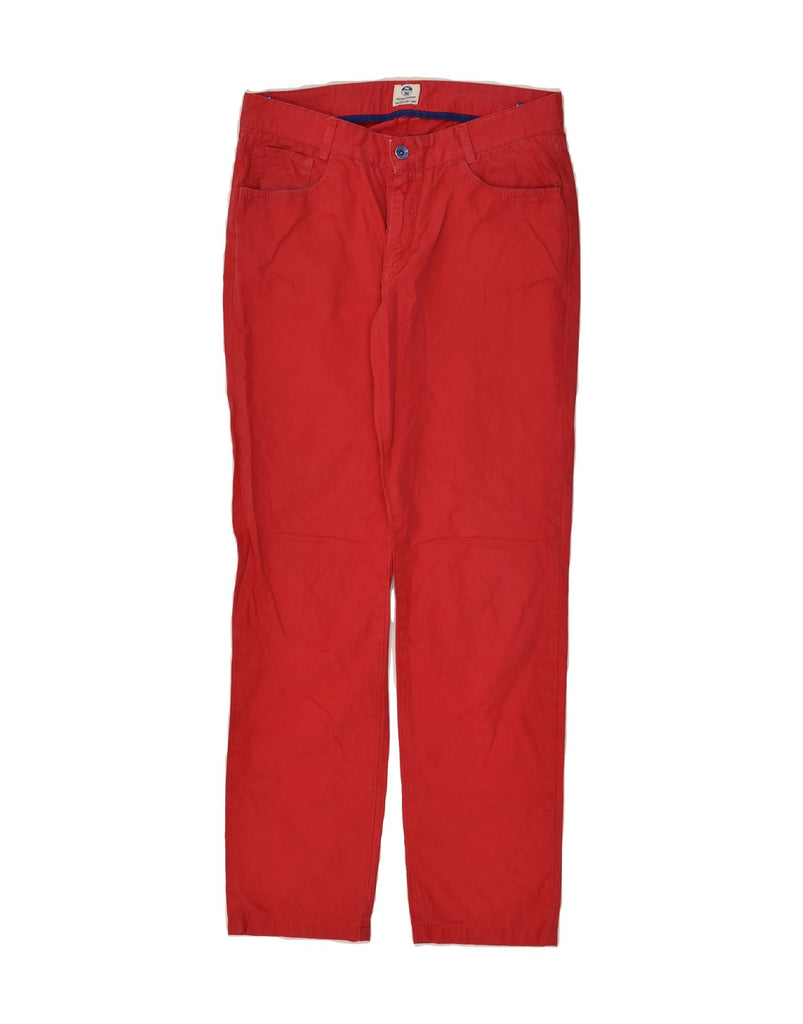 NORTH SAILS Womens Straight Casual Trousers W32 L30 Red | Vintage North Sails | Thrift | Second-Hand North Sails | Used Clothing | Messina Hembry 