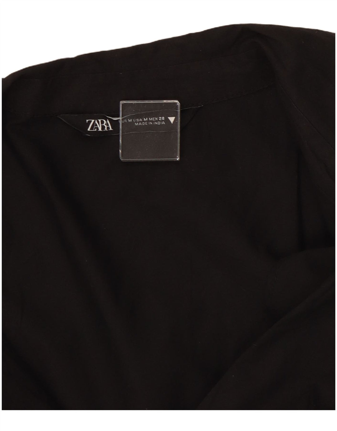 Zara Womens Shirt Dress UK 14 Medium Black