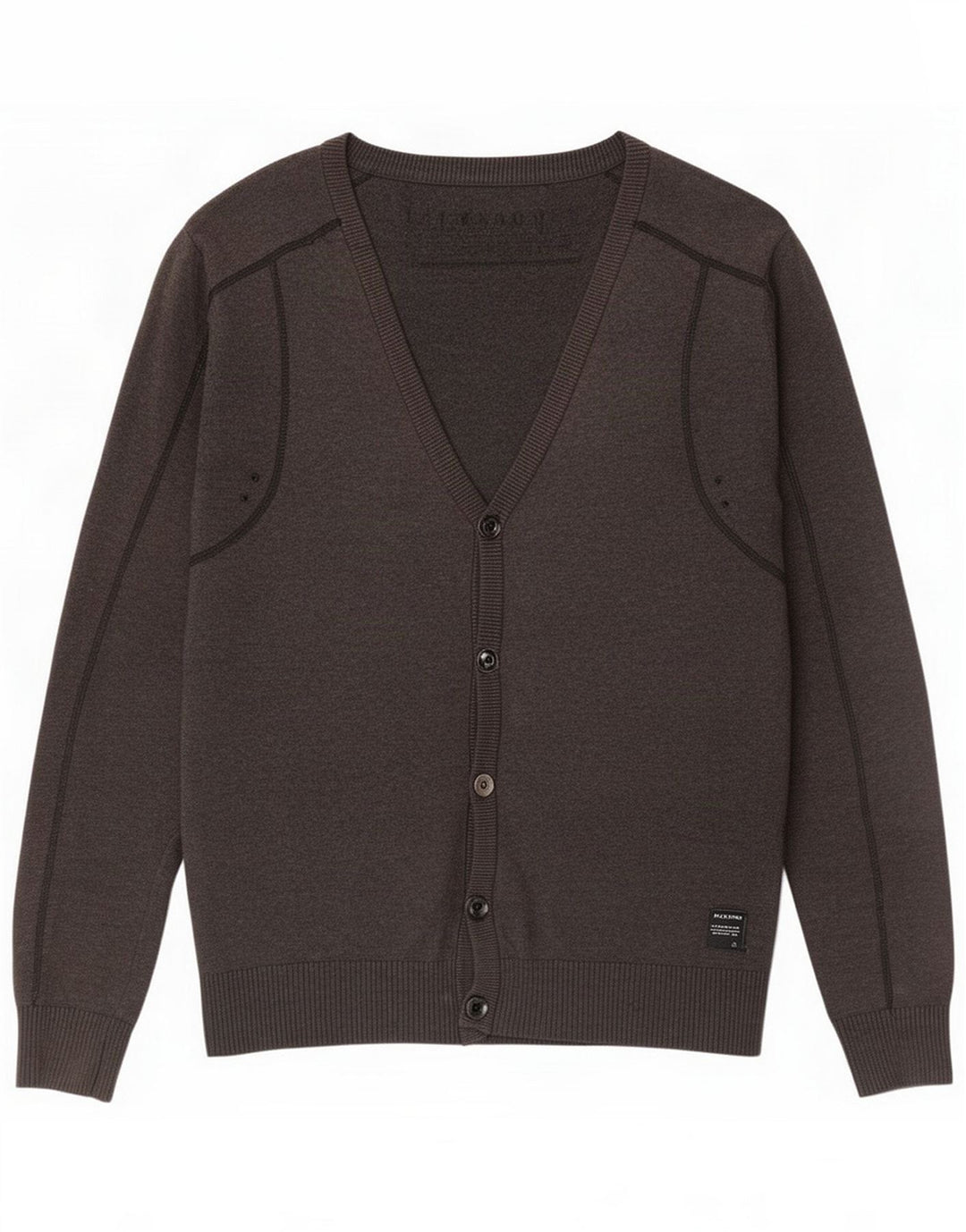 Jack & Jones Mens Cardigan Sweater Small Grey