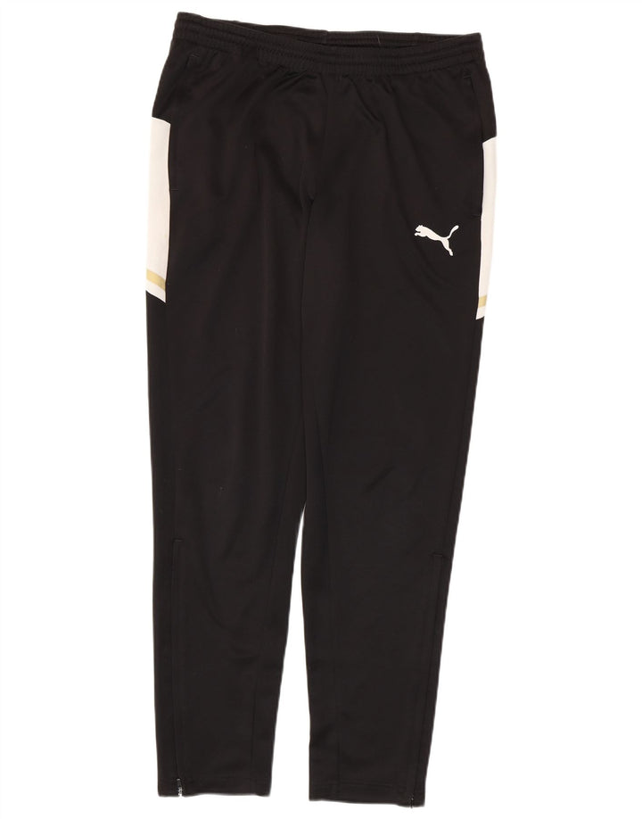 PUMA Mens Tracksuit Trousers Large  Black Colourblock Polyester