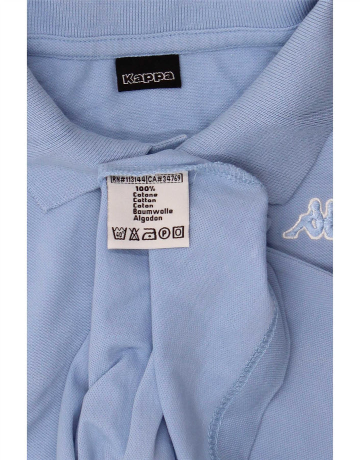 Kappa Mens Polo Shirt Small Blue Cotton