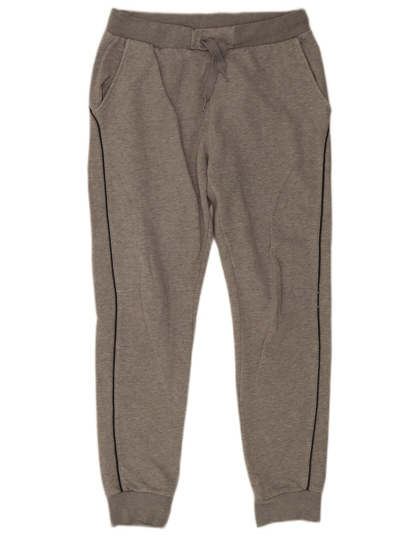 ADIDAS Womens Tracksuit Trousers Joggers UK 14 Large  Grey Flecked Cotton