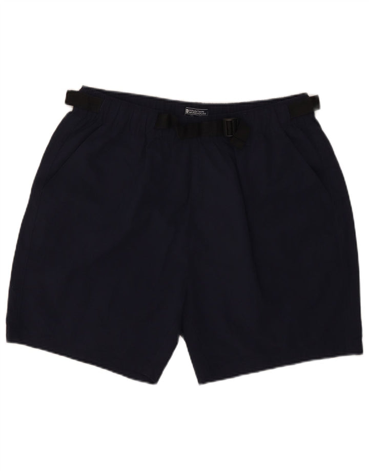 Mountain Warehouse Womens Sport Shorts UK 14 Large Navy Blue Polyamide