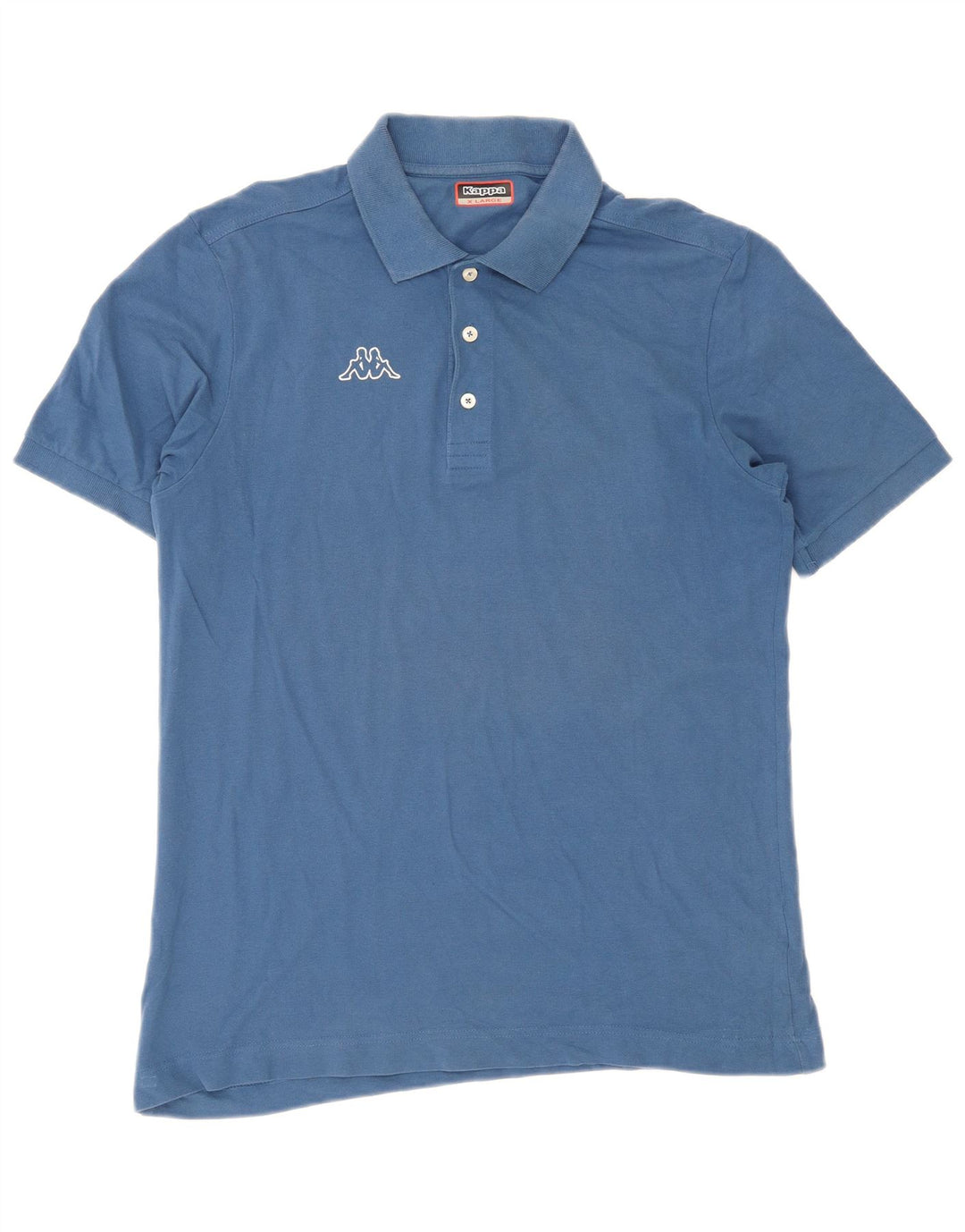 Kappa Mens Polo Shirt XL Blue Cotton