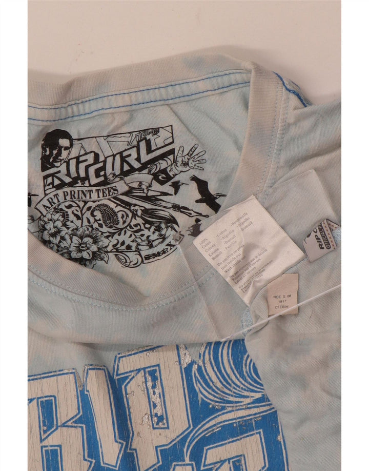 Rip Curl Mens Graphic T-Shirt Top XL Blue Tie Dye Cotton
