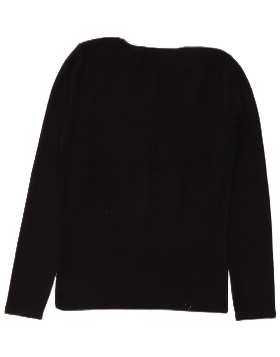 Zara Womens Top Long Sleeve UK 14 Large Black
