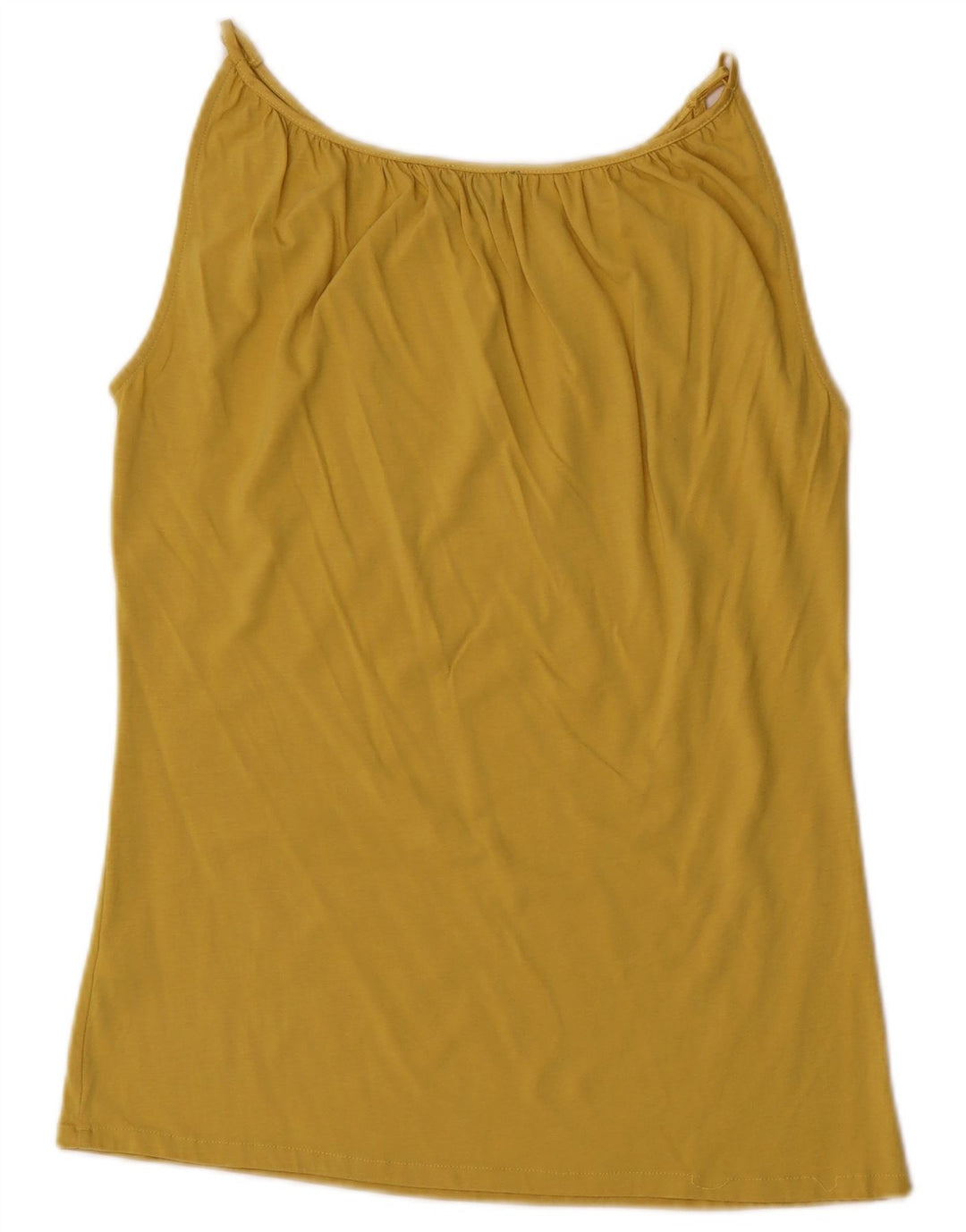 Massimo Dutti Womens Cami Top UK 14 Medium Yellow Lyocell