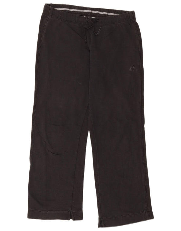 Adidas Womens Tracksuit Trousers UK 14 Large Black Cotton