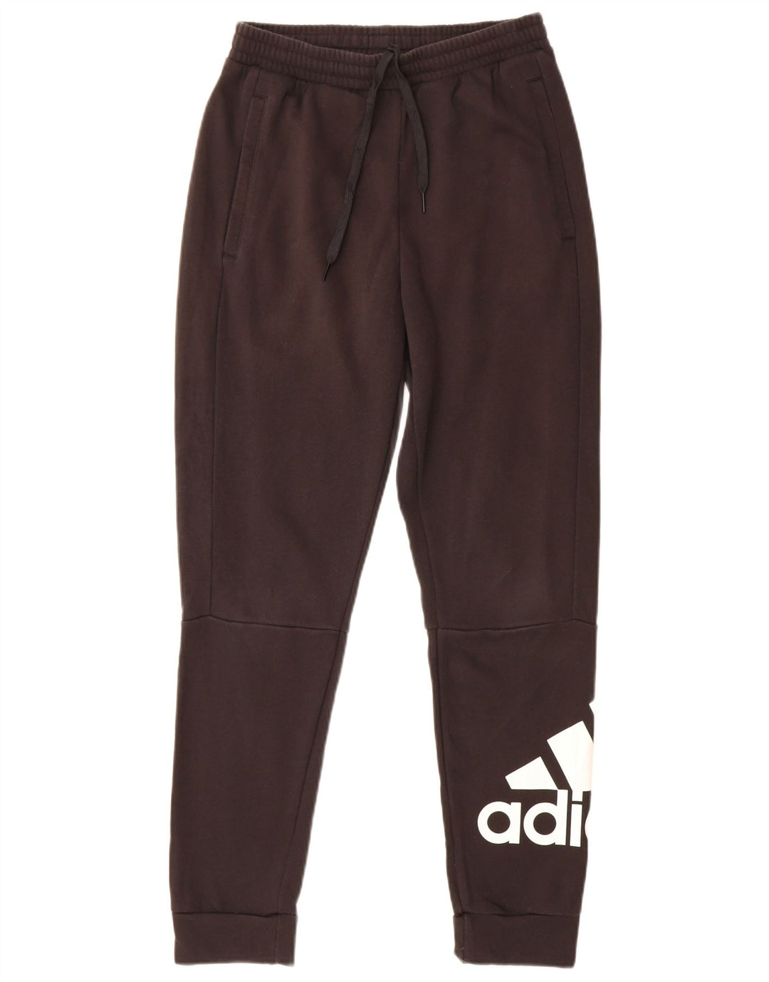 ADIDAS Mens Graphic Tracksuit Trousers Joggers Small  Black Cotton