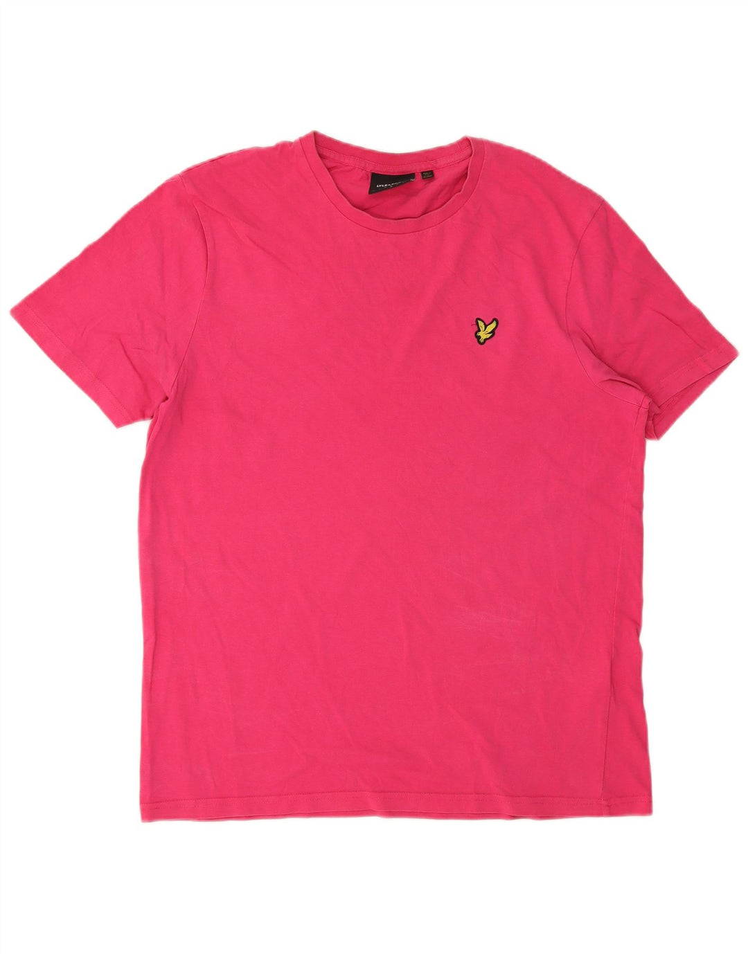 Lyle & Scott Mens T-Shirt Top Large Pink Cotton