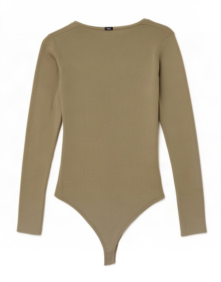 Zara Womens Bodysuit UK 8 Small Green Viscose