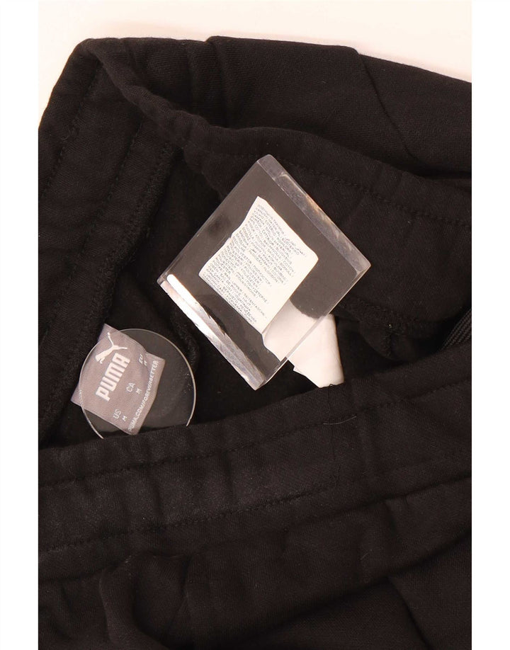 Puma Mens Tracksuit Trousers Joggers Medium Black Cotton