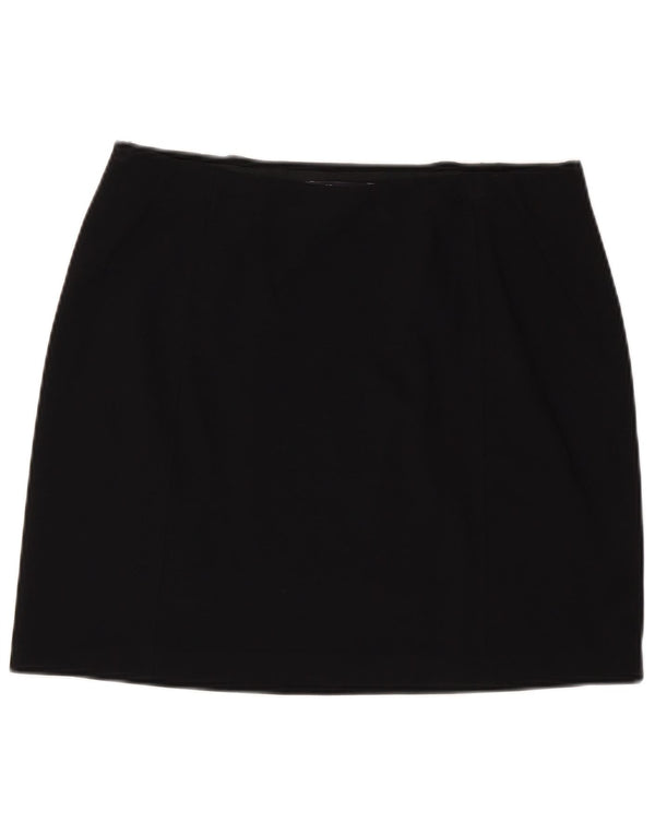 Marks & Spencer Womens Mini Skirt UK 14 Large W32 Black Viscose