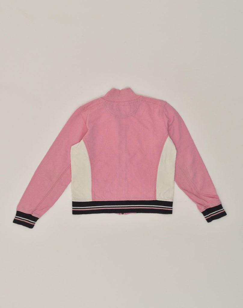 CHAMPION Womens Tracksuit Top Jacket UK 10 Small Pink Colourblock Cotton | Vintage Champion | Thrift | Second-Hand Champion | Used Clothing | Messina Hembry 