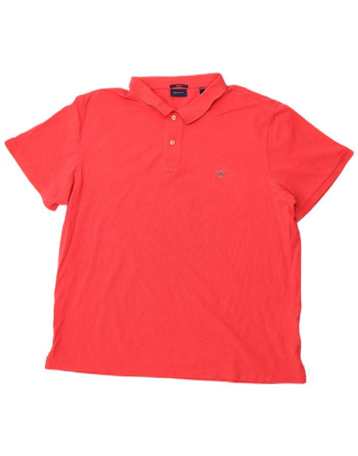 GANT Mens Regular Polo Shirt 4XL Red Cotton