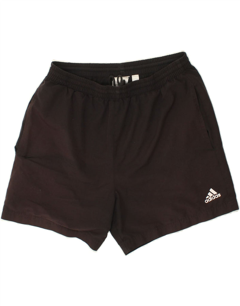 ADIDAS Mens Sport Shorts Medium Black Polyester Vintage Adidas and Second-Hand Adidas from Messina Hembry 