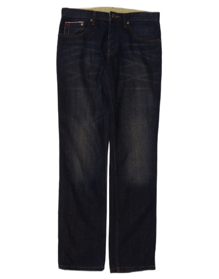 Jules Mens Straight Jeans W38 L34 Navy Blue Cotton