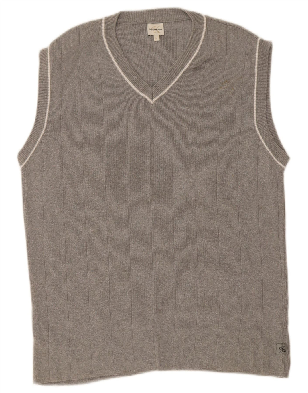 Calvin Klein Jeans Mens Vest Tank Top Medium Grey Cotton