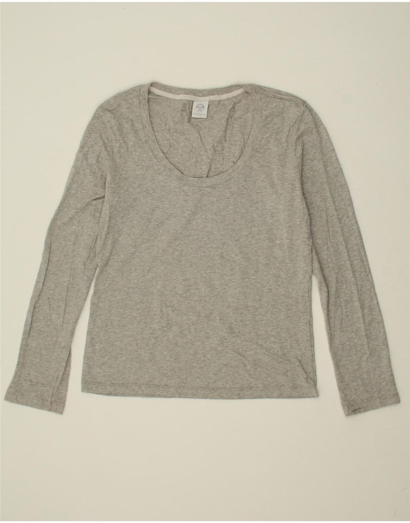 NORTH SAILS Womens Top Long Sleeve UK 14 Large Grey Cotton Vintage North Sails and Second-Hand North Sails from Messina Hembry 