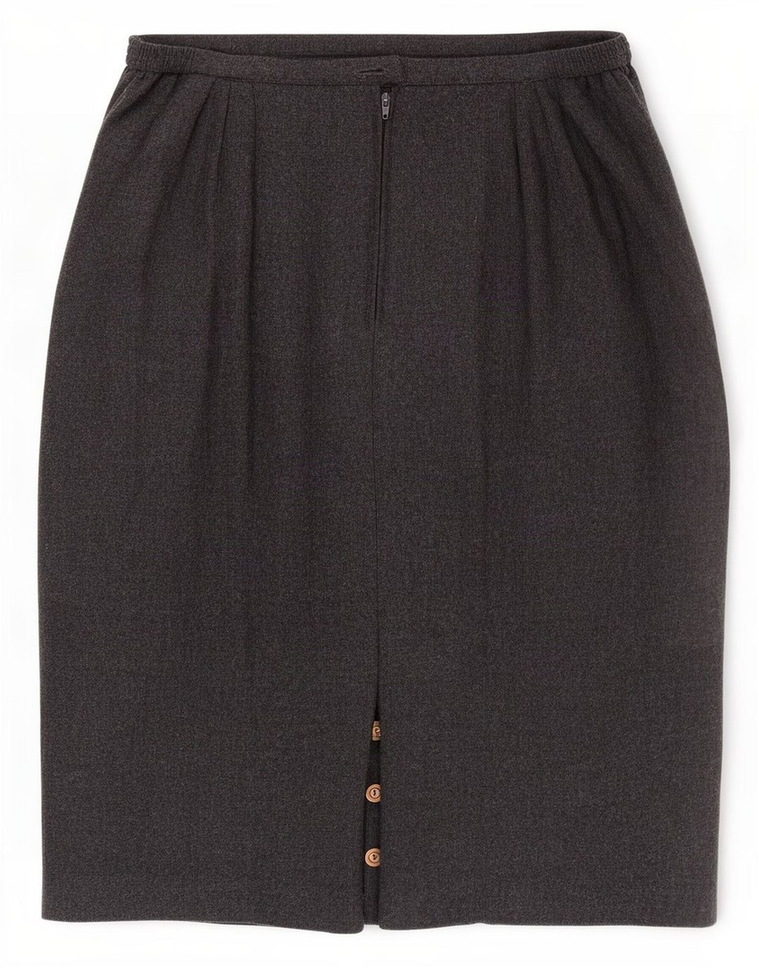 Brendella Womens Pencil Skirt Large W34 Grey Wool