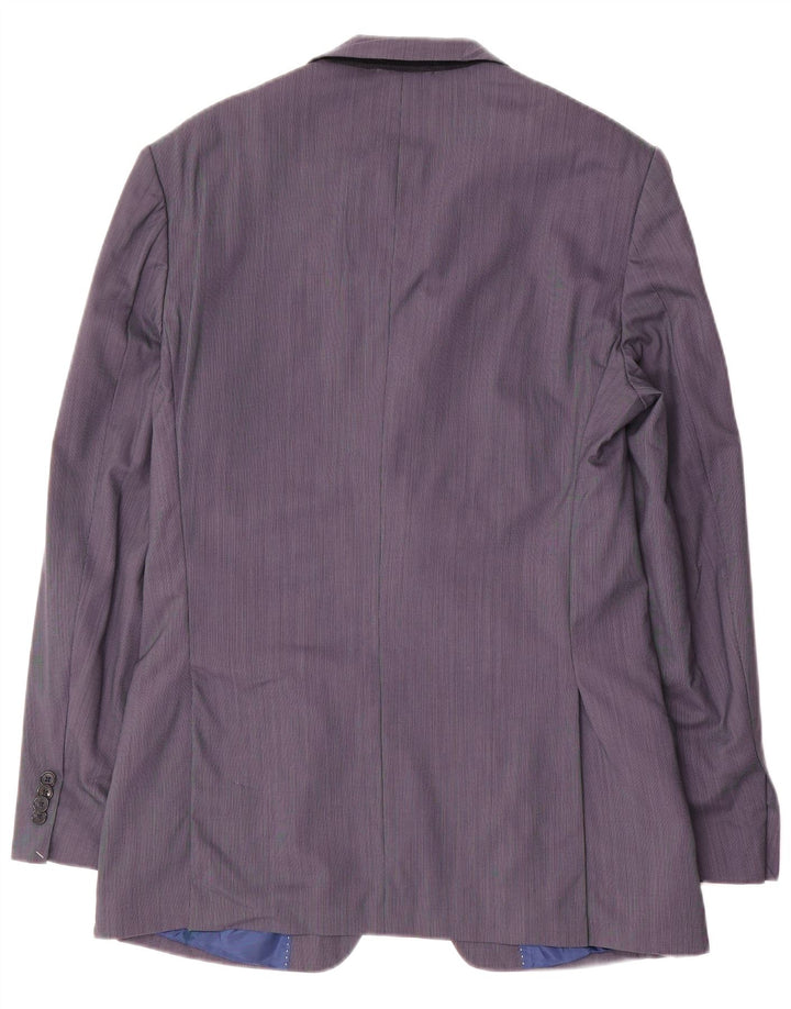 Tommy Hilfiger Mens 2 Button Blazer Jacket UK 38 Medium Grey Wool