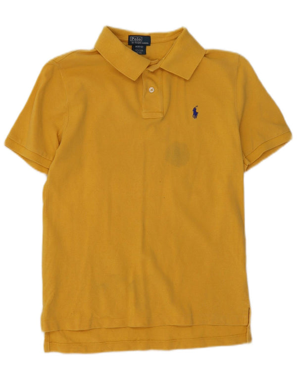 Polo Ralph Lauren Boys Polo Shirt 10-11 Years Medium Yellow Cotton