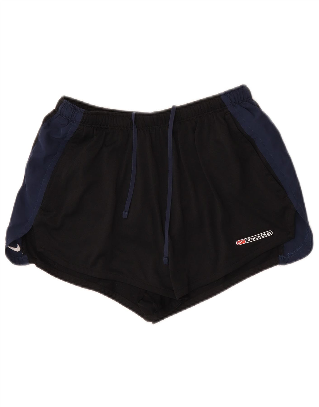 Nike Womens Dri Fit Sport Shorts UK 12 Medium  Black Colourblock Polyester