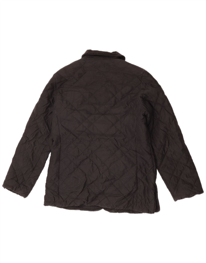 Marks & Spencer Womens Oversized Quilted Jacket UK 10 Small Black