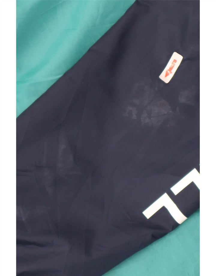 Vans Mens Graphic Rain Jacket UK 40 Large Navy Blue Colourblock Nylon