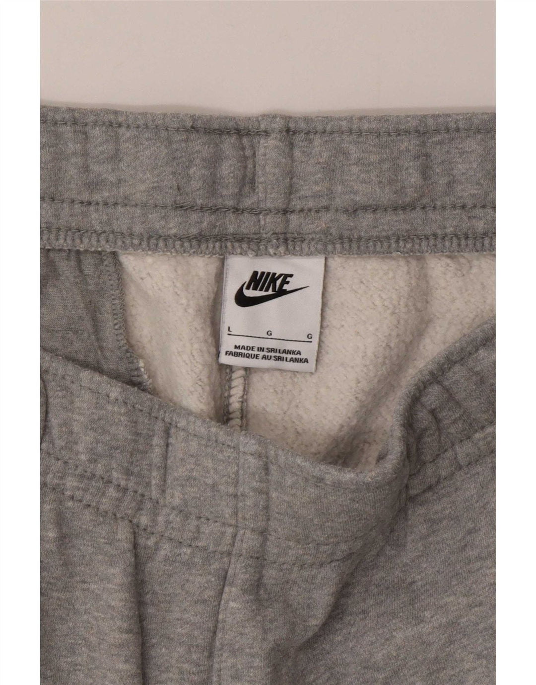 Nike Mens Tracksuit Trousers Joggers Large Grey Flecked Cotton