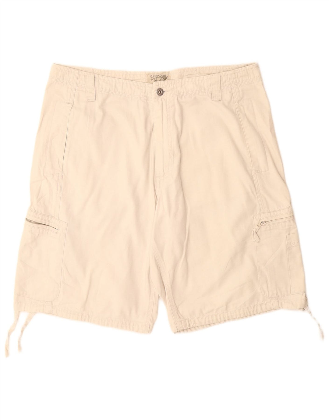 Vintage Mens Cargo Shorts IT 44 XS W34  White Cotton