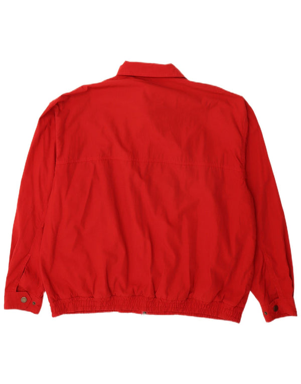 BRUGI Mens Bomber Jacket IT 52 XL Red Polyester