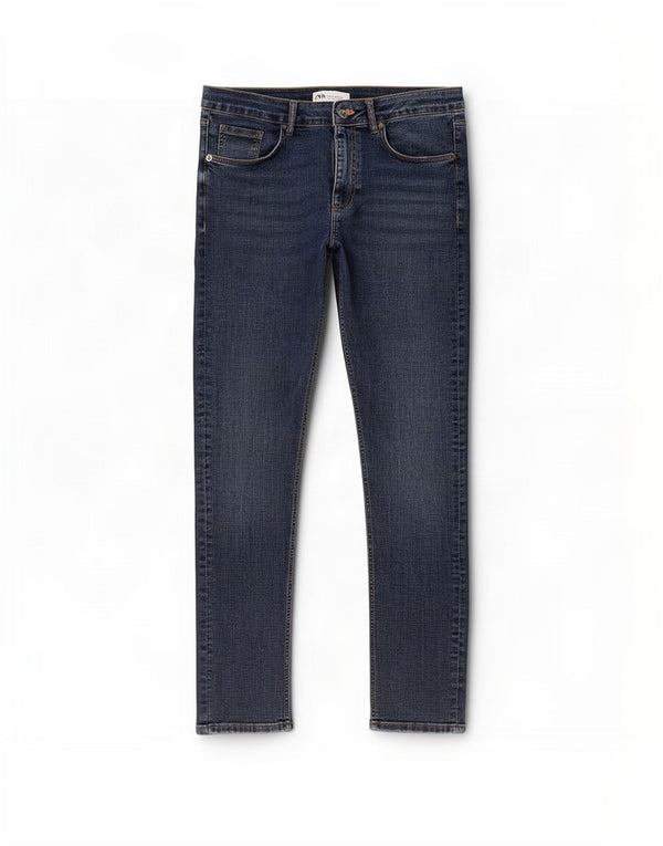 Zara Womens Crop Skinny Jeans EU 42 Large W32 L26 Blue Cotton
