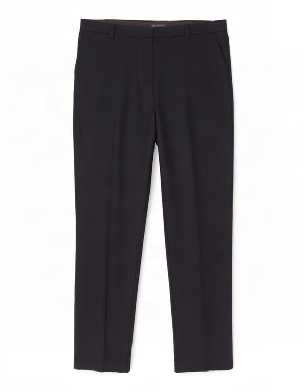 Marks & Spencer Womens High Waist Chino Trousers UK 20 2XL W40 L32 Navy Blu