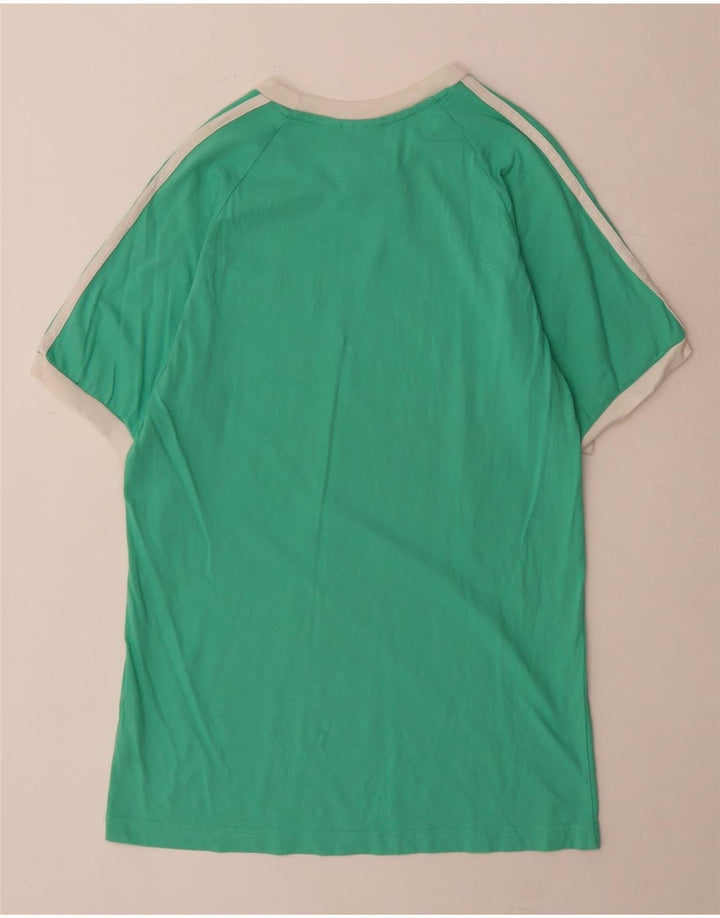 Adidas Mens T-Shirt Top Medium Green Cotton