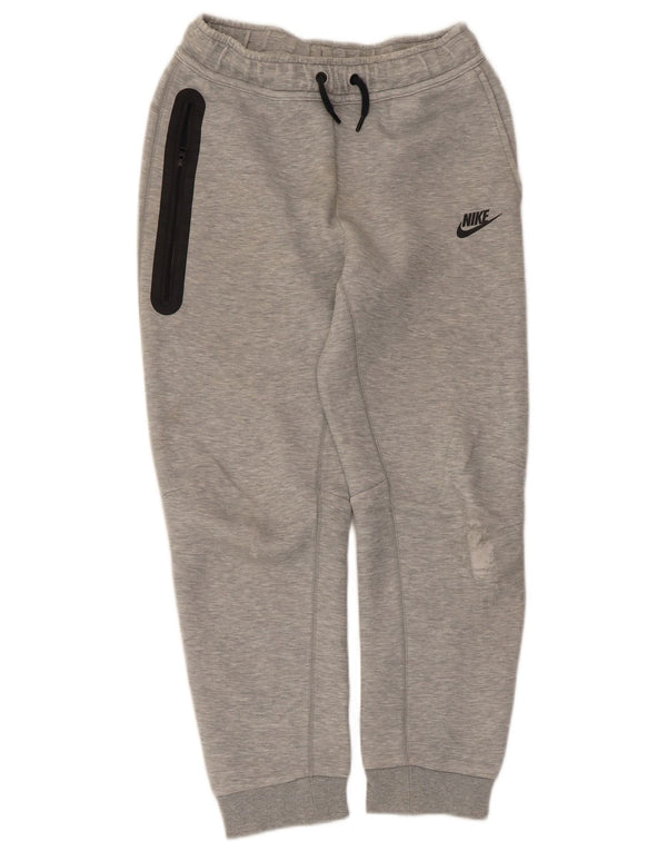 Nike Boys Tracksuit Trousers Joggers 12-13 Years Large Grey Cotton