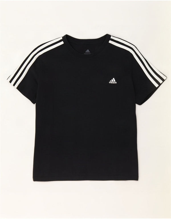 Adidas Womens T-Shirt Top UK 20/22 XL Black Cotton