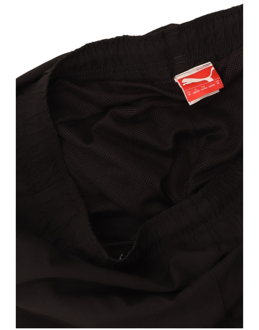 PUMA Mens Graphic Tracksuit Trousers Joggers Medium Black
