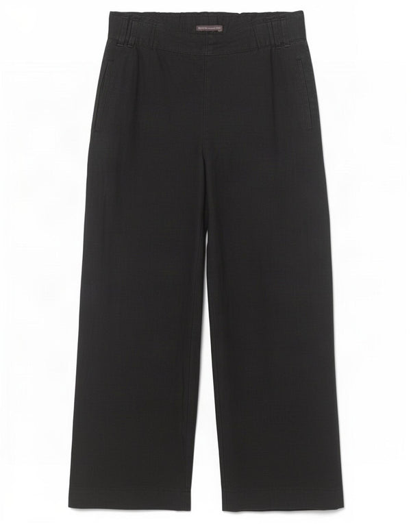 Marks & Spencer Womens High Waist Trousers UK 12 Medium W32 L31 Black