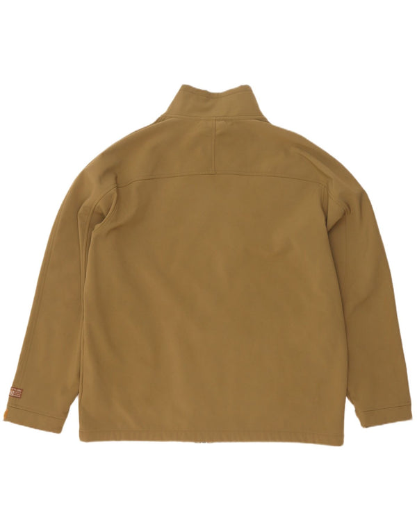 Animal Mens Windbreaker Jacket UK 42 XL Khaki Polyester