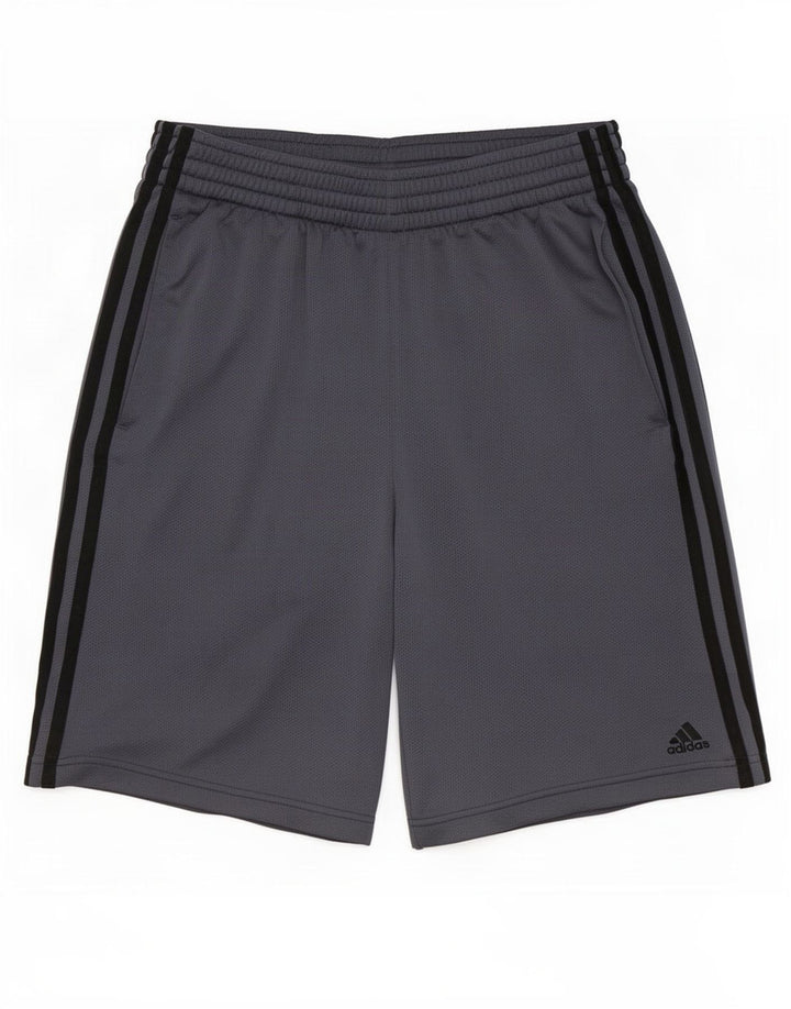 Adidas Mens Sport Shorts Small Grey Polyester